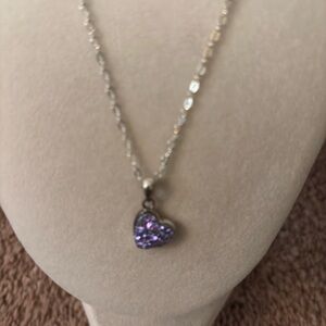 Milor Italy 925 Heart Necklace Beautiful 18”